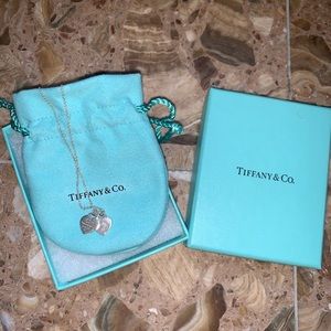Tiffany double heart necklace